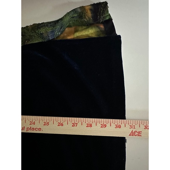 John Mark Velvet Embroidered Tunic Top NWT Floral Sleeve‎ Sz 2X Mix Media Ruched - Picture 6 of 12